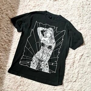 Rebel8 Grunge Edgy Tattoo Artistic Punk Skater Graphic Tee Mens L Streetwear